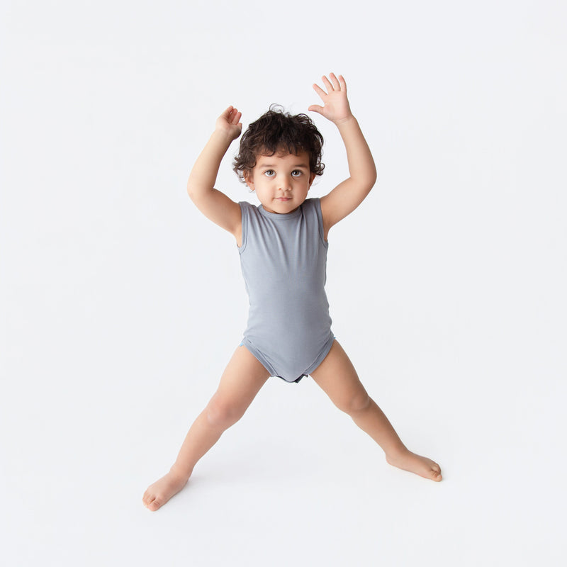 Bloom Singlet Sleeveless - Pebble Shore