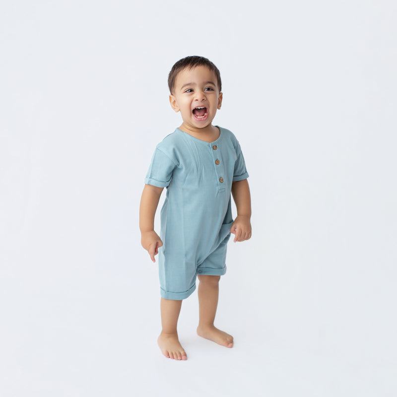 Dawn Romper Half Sleeve - Forest Dew