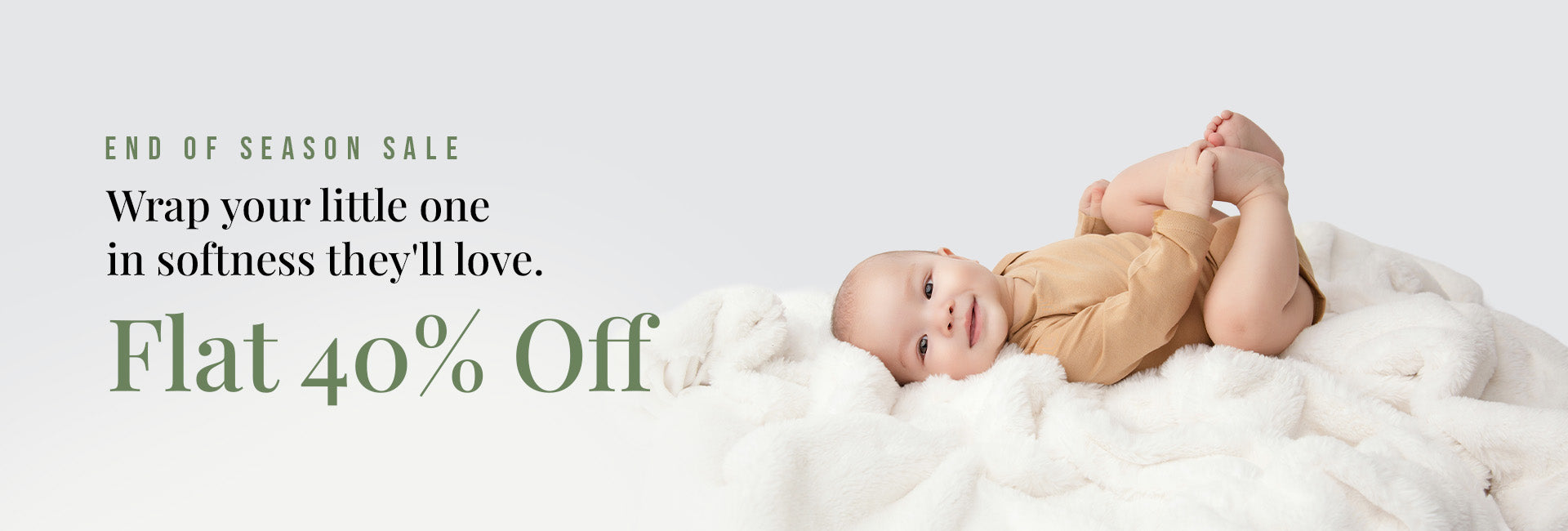 End of season sale: flat 40% off EverNest baby essentials
